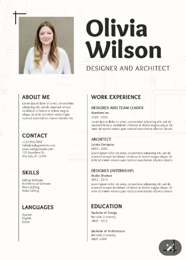 Professional CV Sample 20